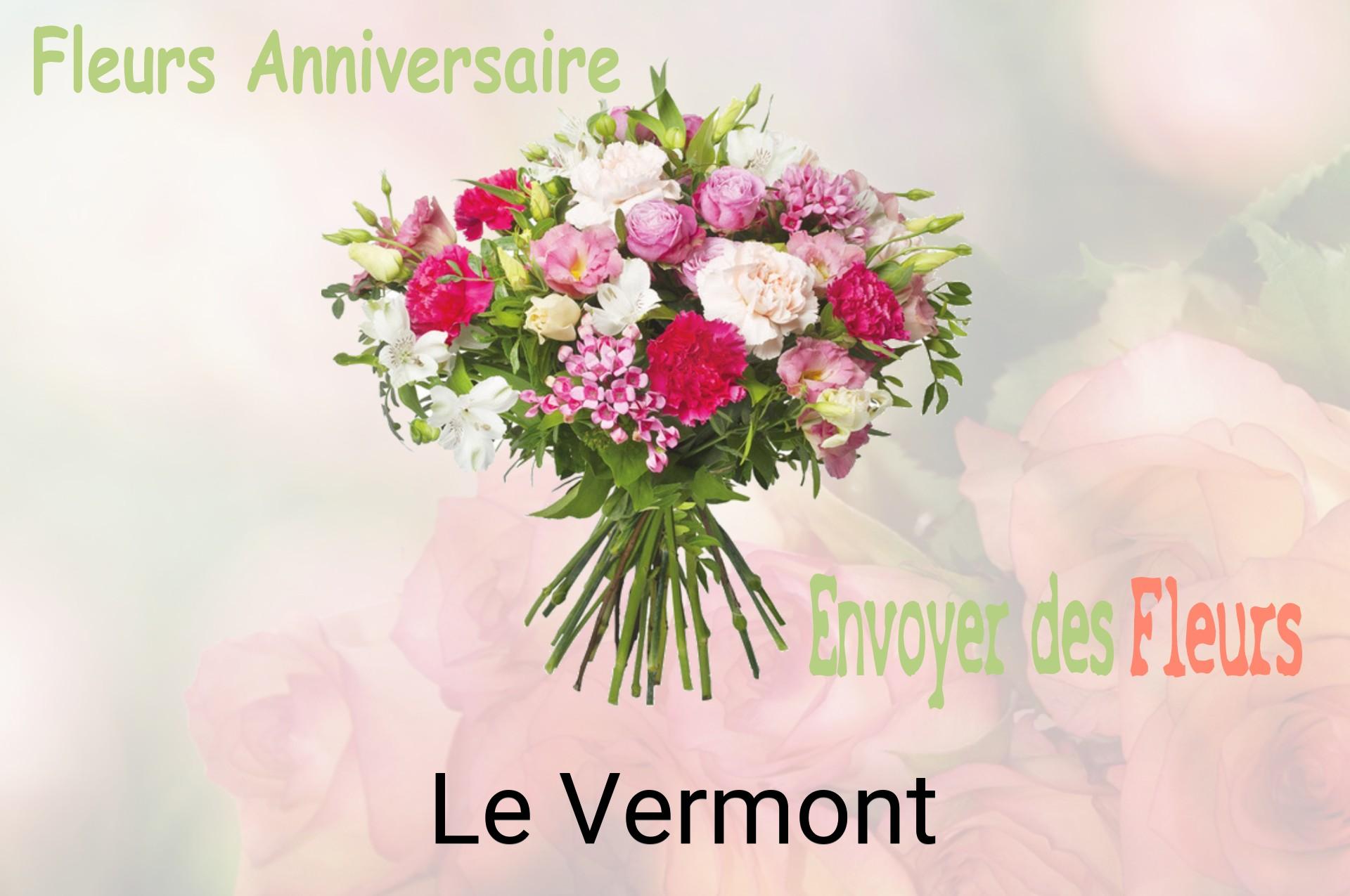 Bouquet de fleurs d’anniversaire livré à Le Vermont